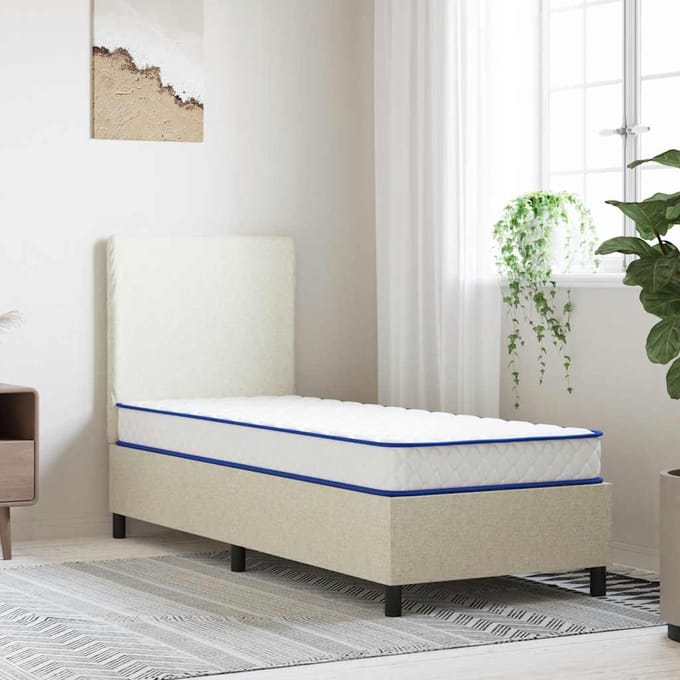 vidaXL - Traagschuimmatras - 80x200x17 - cm - Zacht - wit