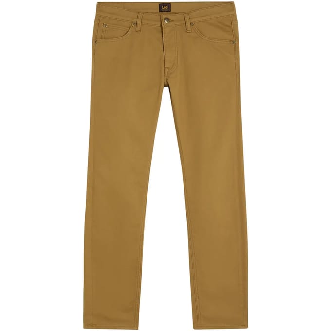 Lee Daren Regular Straight Fit Broek Bruin 30 / 32 Man