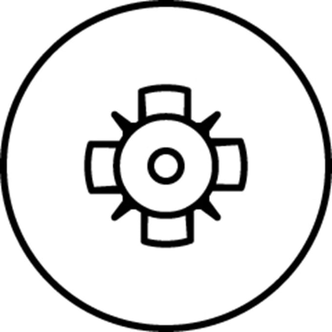 HECO TOPIX-plus schroeven - platkop met kopgatboring - 4,5x50 mm - PZ2 - voldraad - 200 st