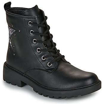 GEOX CASEY MEISJES - ZWART/GUNMETAL - Maat 29