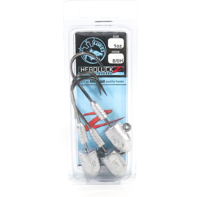 Tackle Tactics TT Headlockz HD Jig Head 1 oz 8/0 H 3/pak (3337)