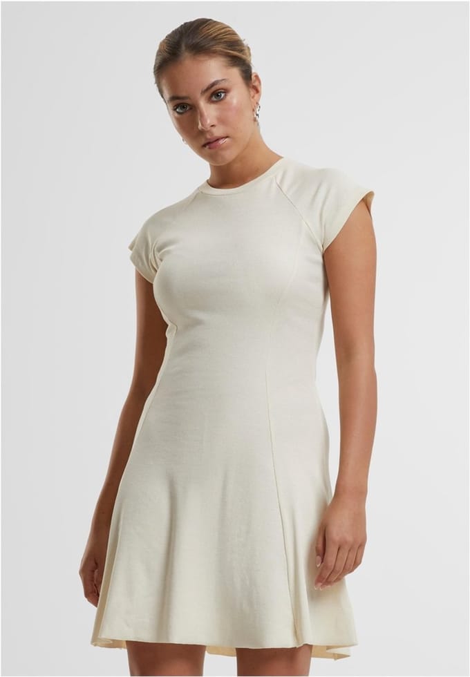 Urban Classics - Rib Skater jurk - 3XL - Beige