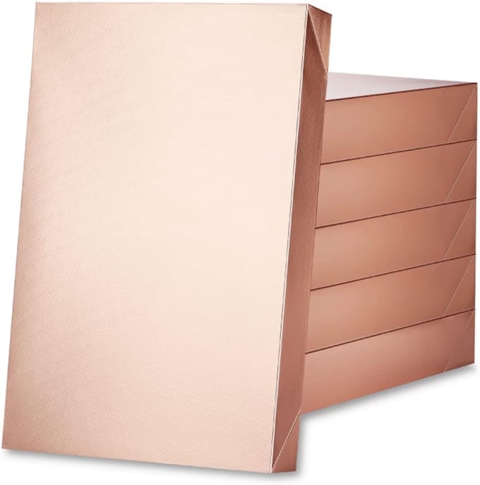 6 extra grote geschenkdozen met deksels 47x30x7 cm