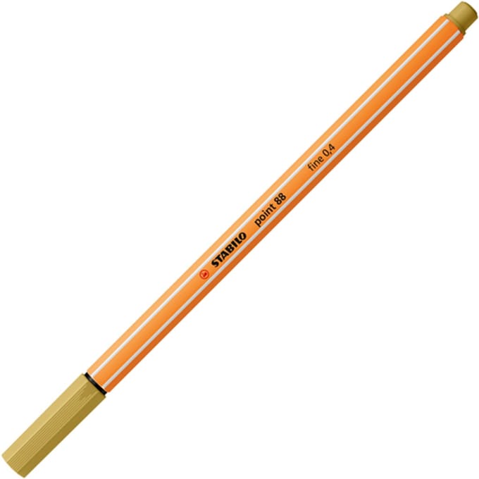 Fineliner STABILO point 88/66 fijn khaki