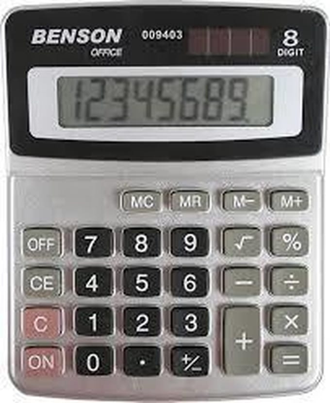 Rekenmachine Groot – Bureaurekenmachine – 10‑cijferig LCD‑display – Gekanteld scherm – Dagelijks gebruik