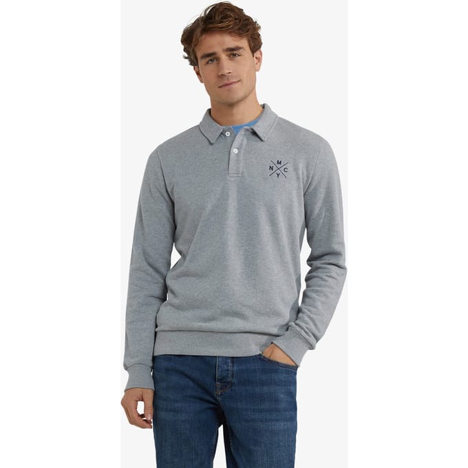McGregor Polo Sweatshirt Medium Grey Melange Taglia: M | Polo Outlet | Uomo | Grigio