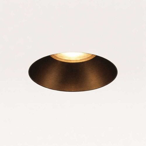 LUSENZ Trimless Inbouwspot Junaro Bronzo - Inbouwdiepte 100mm - GU10-fitting - IP20 voor binnen - Brons - Met doorlusbedrading
