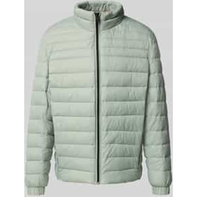 Slim fit gewatteerd jack met opstaande kraag, model 'ODEN2'