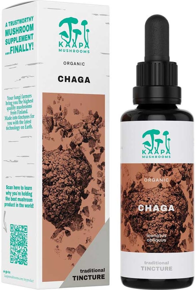 Biologische Chaga Mushroom Tincture - Inonotus Obliquus Extract - 50ml
