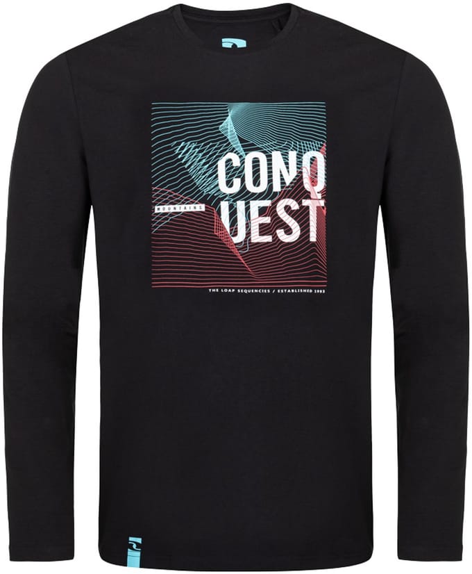 Heren T-shirt Loap Alek Zwart - M