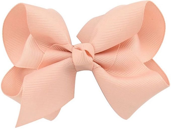 Oudroze haarstrik - 9x8 Centimeter - Haar accessoire - Damesdingetjes