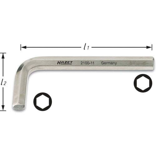 Hazet 2100-14 Haakse schroevendraaier Inbus 14 mm