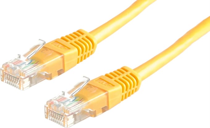 VALUE Patchkabel Cat.6 UTP (Class E), geel, 10 m