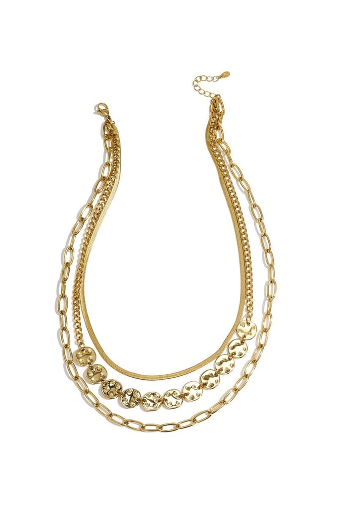 Bijoutheek Collier Layered Bold Goudkleurig