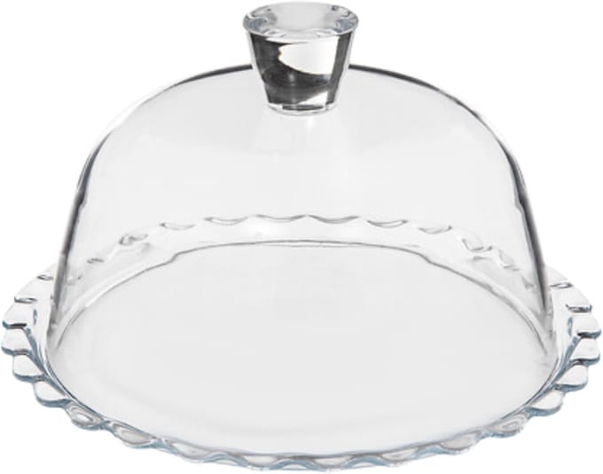 Pasabahce - Taartplateau met stolp - decoratie glas - 26 cm - decoratie