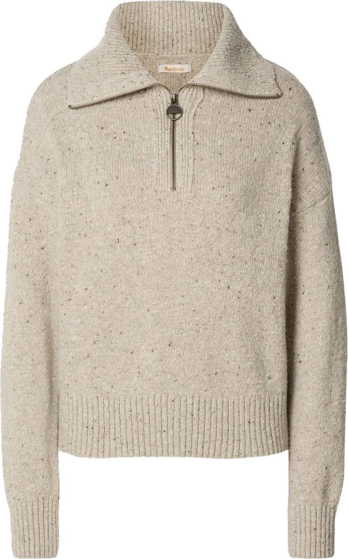 Barbour Damessweater Halfzip Lavensdale Natural