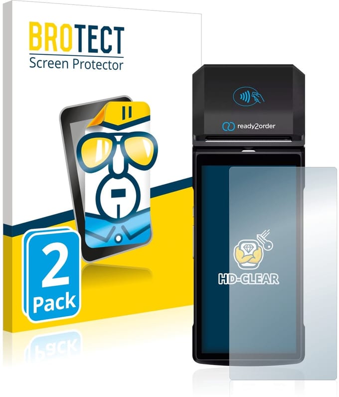 BROTECT - Screenprotector voor Ready2order ReadyGo - Folie Beschermfolie transparant 2 Stuks