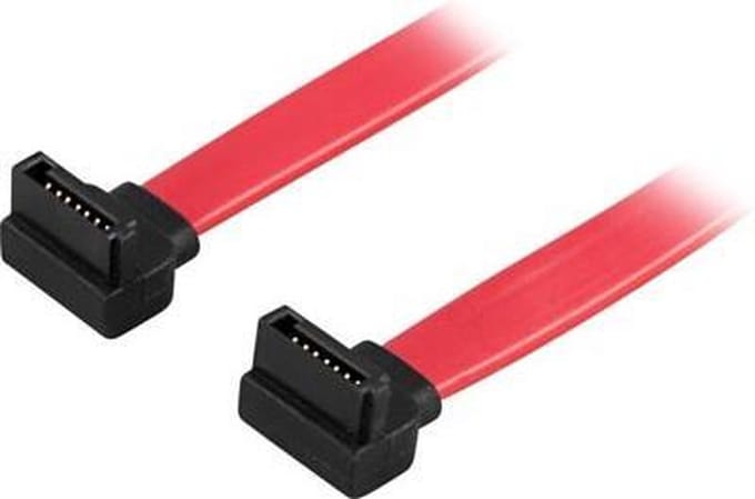 Deltaco SATA-10B 1m SATA SATA Rood SATA-kabel