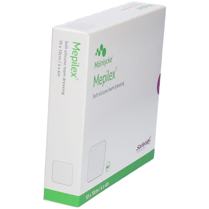 Molnlycke - Mepilex - zacht siliconen schuimverband - 10cm x 10cm - 5 stuks