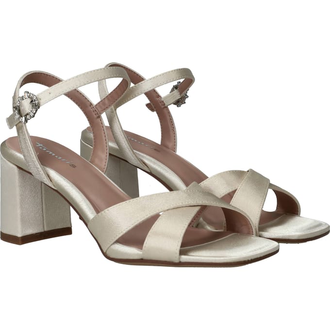Tamaris Sandalen Hak Sandalen Hak - Gebroken wit - Maat 36
