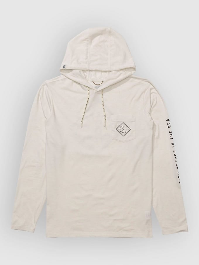 Salty Crew Tippet Hood Tech Longsleeve Lycra wit