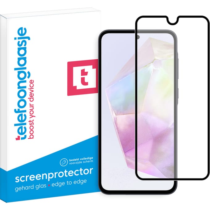 Samsung Galaxy A35 5G screenprotector gehard glas Edge to Edge