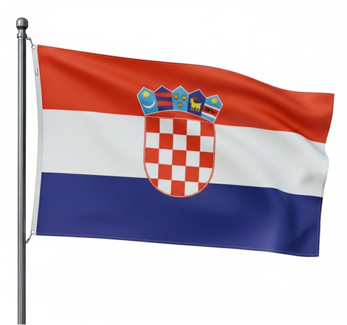Trasal - vlag Kroatië - kroatische vlag 150x90cm