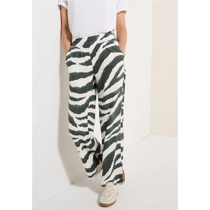 Wide Legs broek met structuur