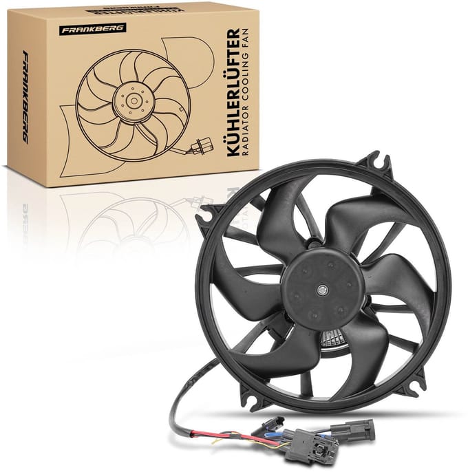 Frankberg 1x Motorradiator enkele ventilator