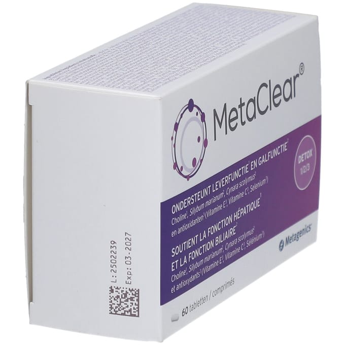 Metagenics MetaClear 60 Gecomprimeerde tabletten