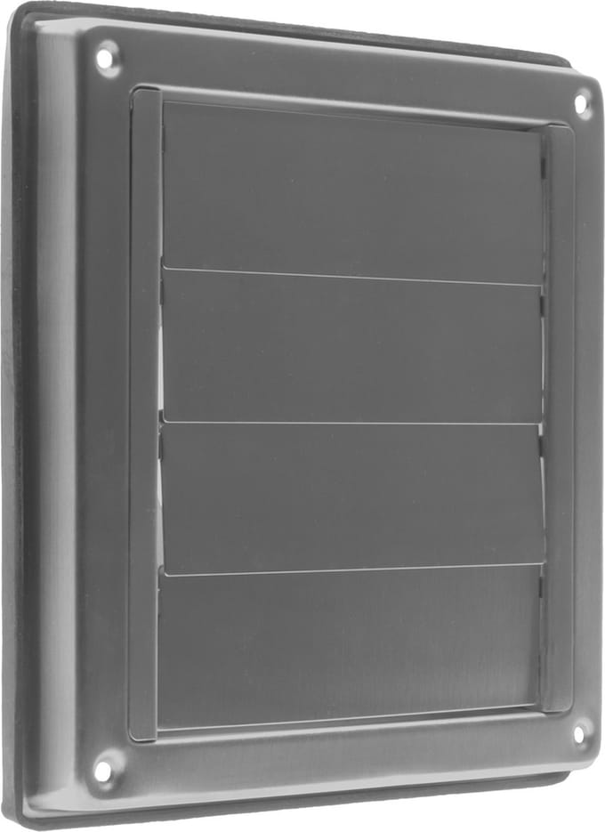 Nedco Lamellenrooster - RVS - 160 x 160 mm - Ø100 mm