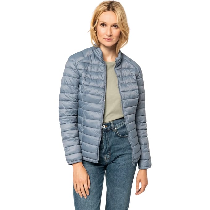 Gerecyclede lichte damesjas 'Sorona' polyester Mineral Grey - XS