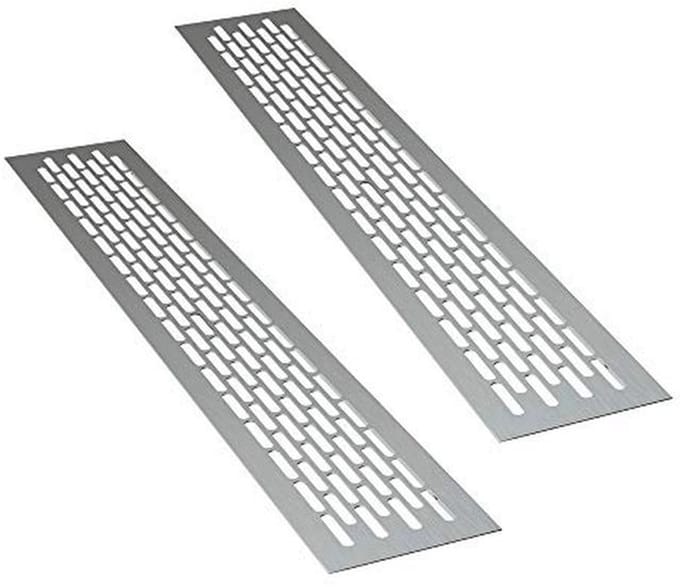 Aluminium Ventilatierooster - Rechthoekig 48 x 8 cm | Luchtafvoer