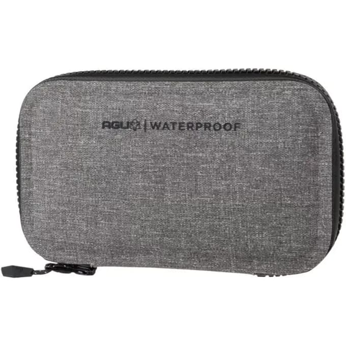 AGU Shelter Case - Fiets accessoires - Waterdichte case - Telefoonhouder voor fiets - 100% Waterdicht gerecycled polyester - Waterdichte rits - Geschikt voor 6 inch telefoon - Grijs