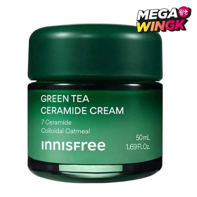 Innisfree Crème Barrière d'Hydratation Céramide Thé Vert 50ml black