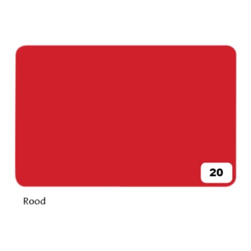 Fotokarton Folia 2-zijdig 50x70cm 300gr nr20 rood
