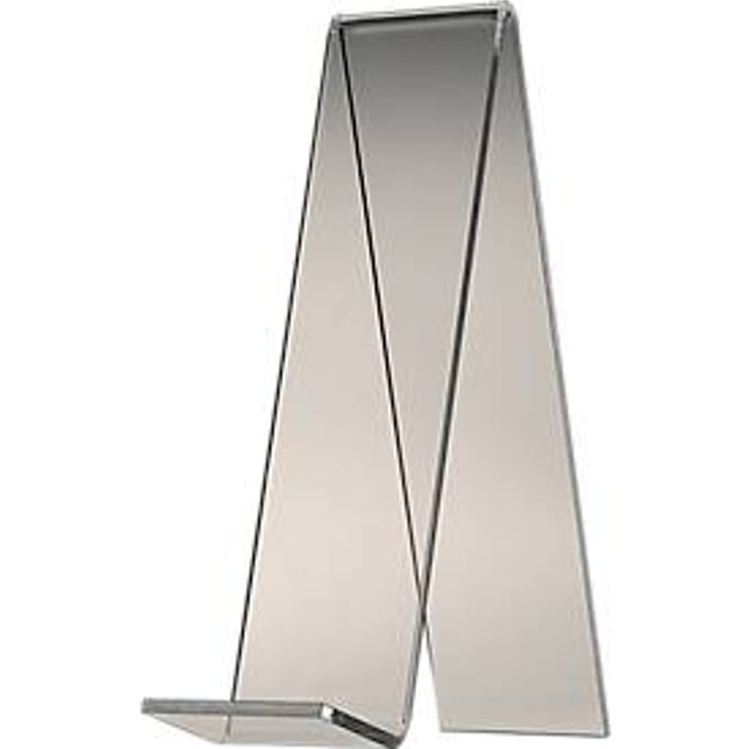 Tafelstandaard, glashelder PLEXIGLAS®, 180 mm hoog, 2 stuks