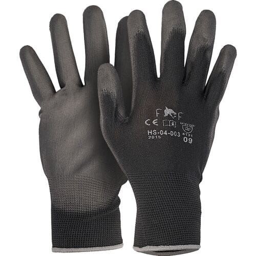 Toolstation PU handschoenen 9/L zwart (Paar)