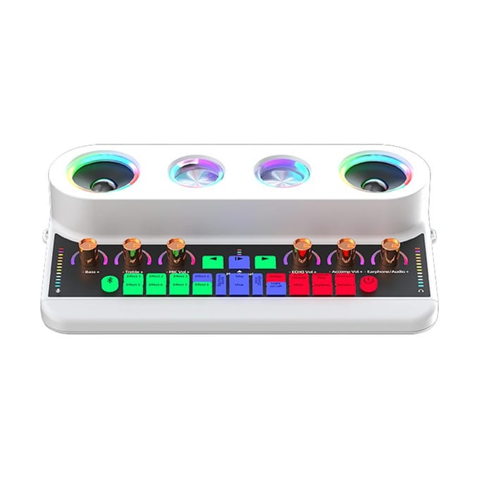 Geluidskaart en audio Podcastapparatuur Draagbare karaokemachine Multifunctioneel oplaadbaar BT-geluid W-2 gray