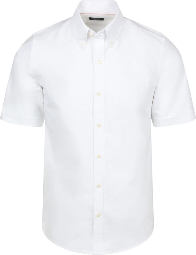 Steppin' Out Short Sleeve Overhemd Oxford Yale Wit - Maat S - Heren
