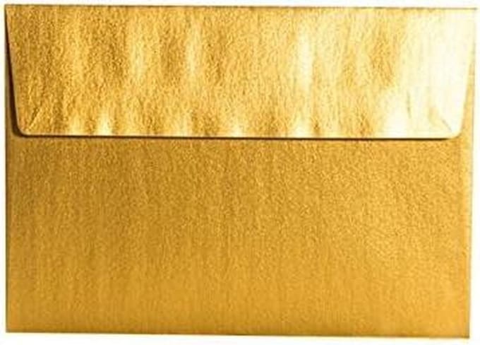 Gouden Enveloppen - Luxe Poststukken - Bruiloft Uitnodigingen - Met Plakstrip - B6 125x176mm - Goud