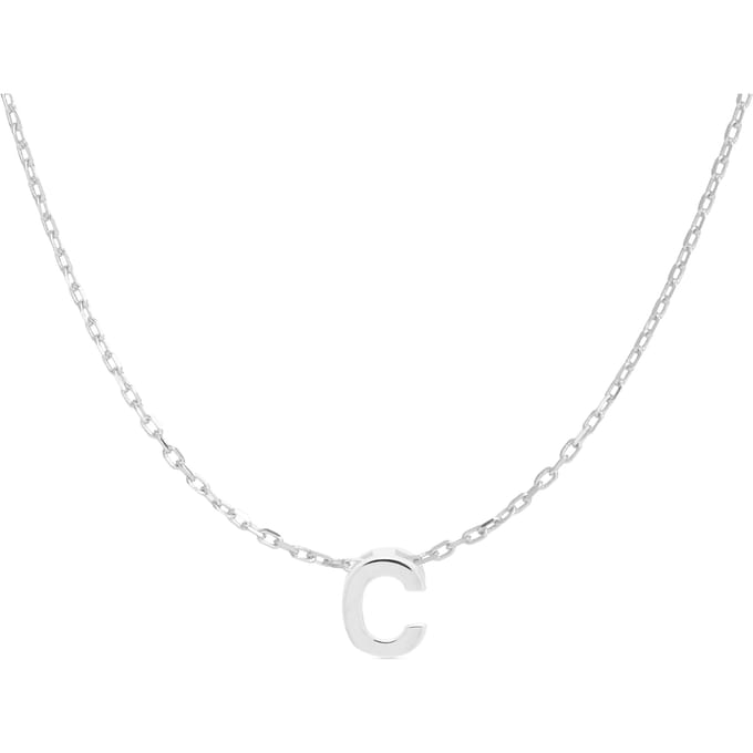 Luxenter Sterling Zilver 925 gerhodineerd collier - Alfabet
