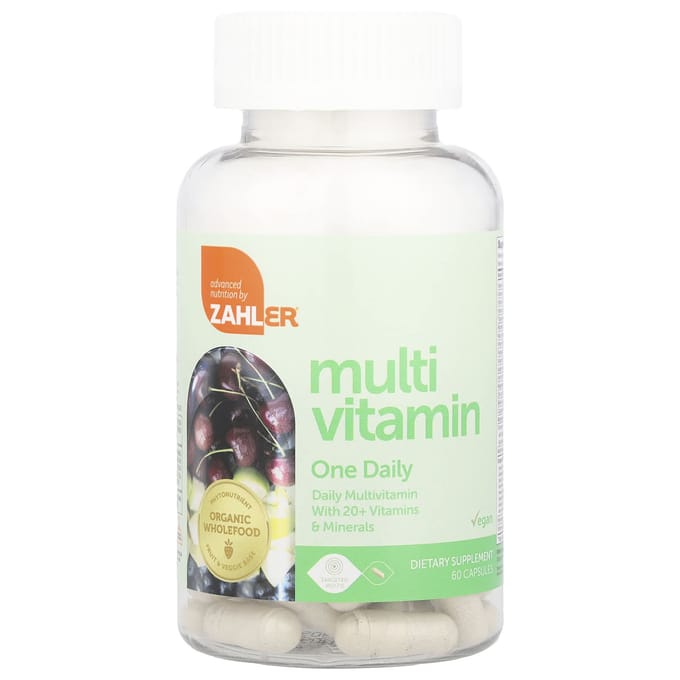 Zahler, One Daily, Multivitamine Quotidienne, 60 Capsules