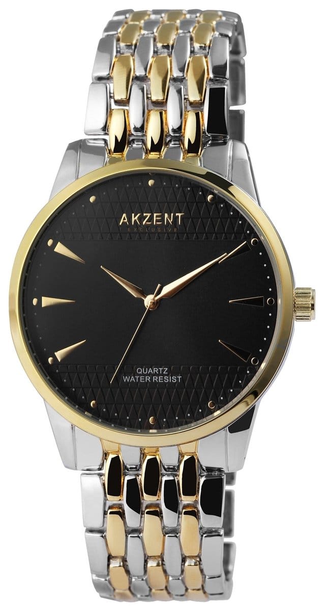 AKZENT Herenhorloge metaal Kais, 3 ATM