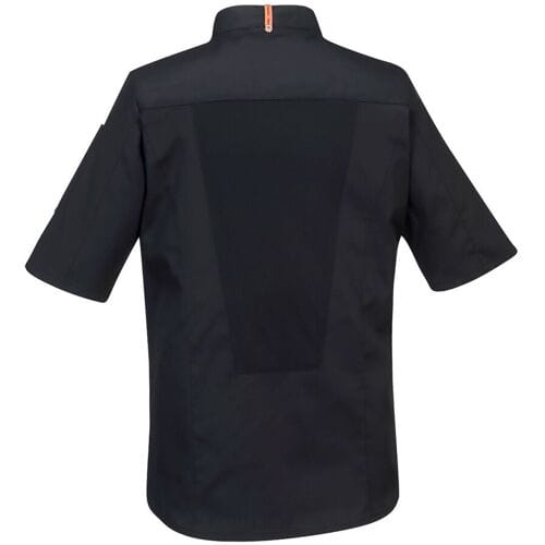 GGM Gastro (5 Stück) Kurzarm MeshAir Pro Kochjacke - Schwarz - Größe: L