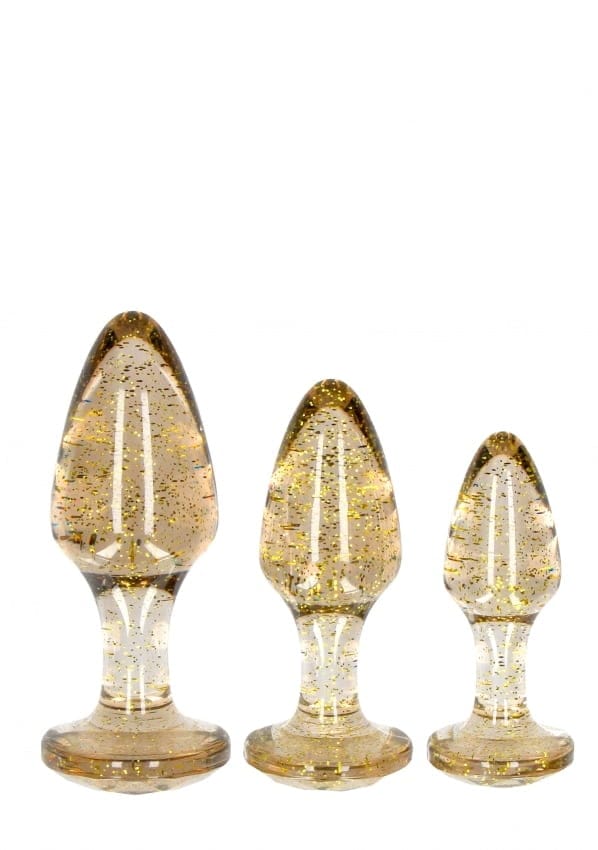 Shots - Ouch! Acryl Butt Plug Set gold