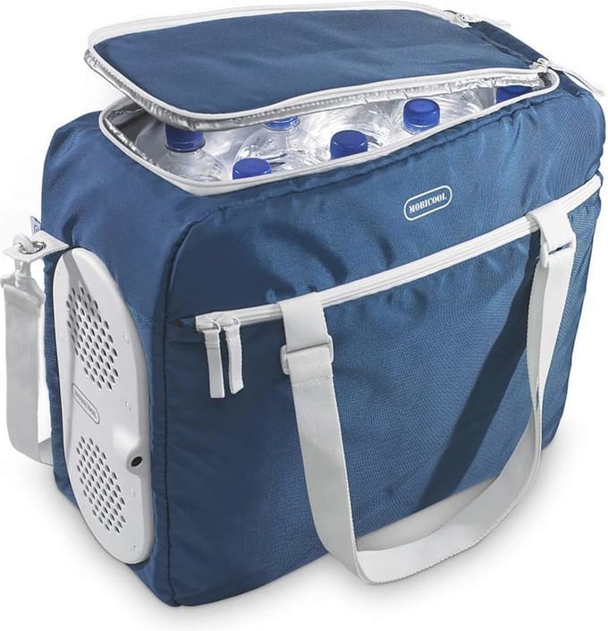 Thermo-elektrische koelbox 32L - Draagbare koeler met verstelbare schouderriem - 12V