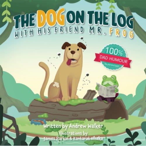 The Dog On The Log With His Friend Mr Frog - Andrew Walker