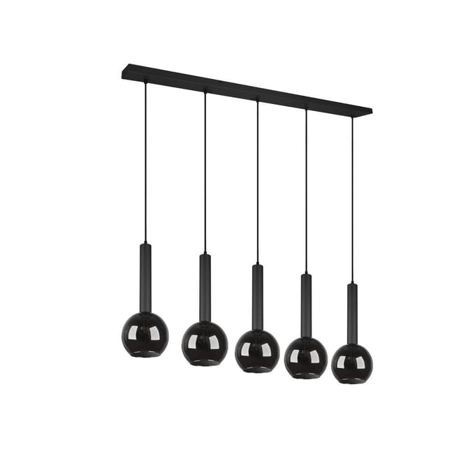 Trio Lighting Clayton hanglamp, 5-lamps uitvoering