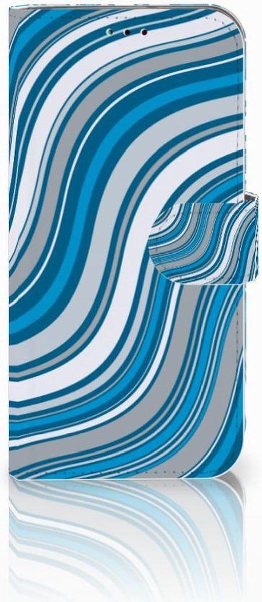 Samsung Galaxy A40 Telefoon Hoesje Waves Blue